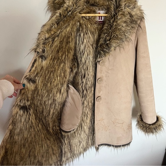 Women's Tan Fur-Trimmed Penny Lane - Picture 9 of 13